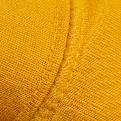 close-up of stitching on a hoodie to show that it uses a twin needle stitch