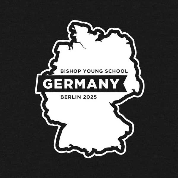 School trip hoodies design with a map of Germany