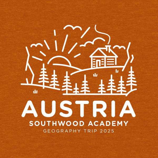 School trip hoodies design an illustrated outdoors forest scene