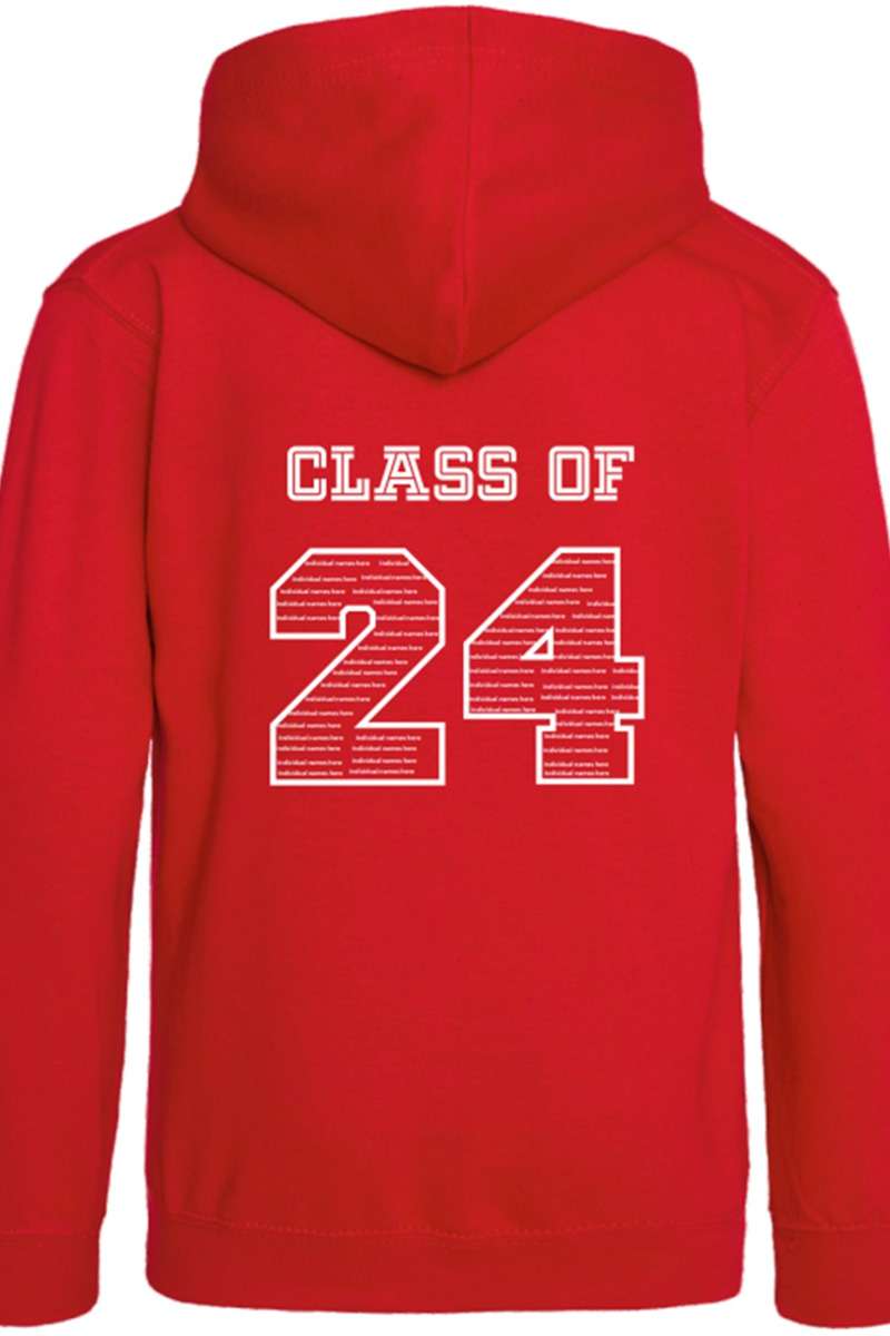 example of a poorly designed leavers hoodie