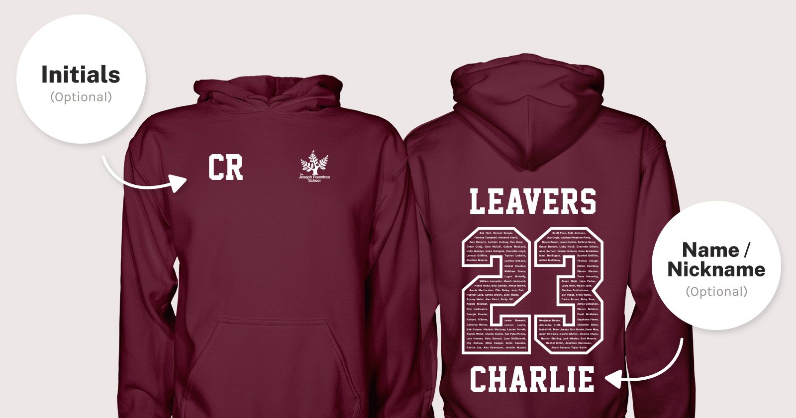 The Joseph Rowntree School Leavers Hoodies 2023 null