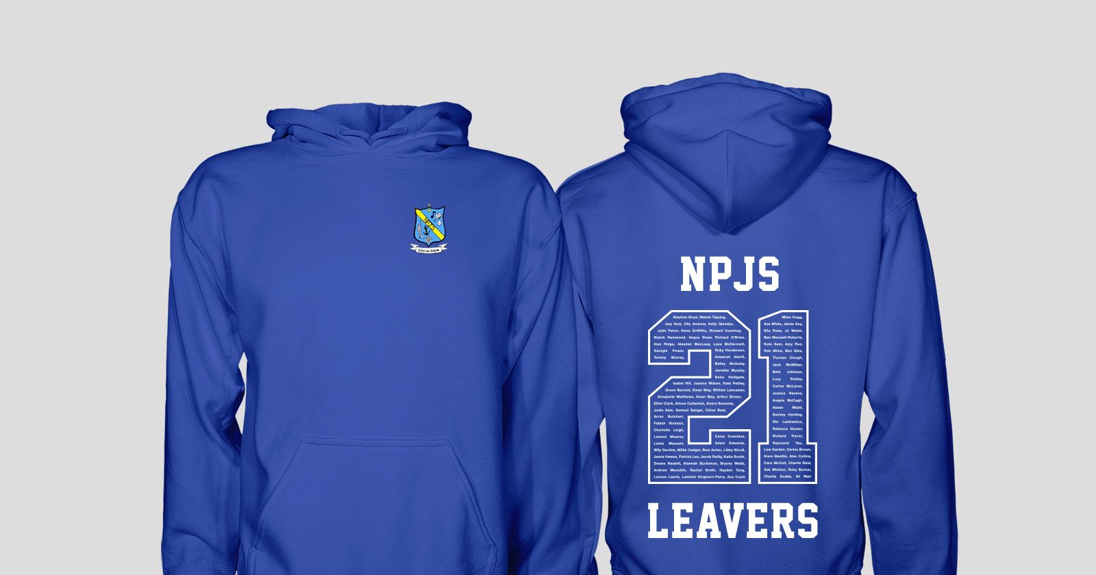 Northern Parade Junior School Leavers Hoodies 2021 null