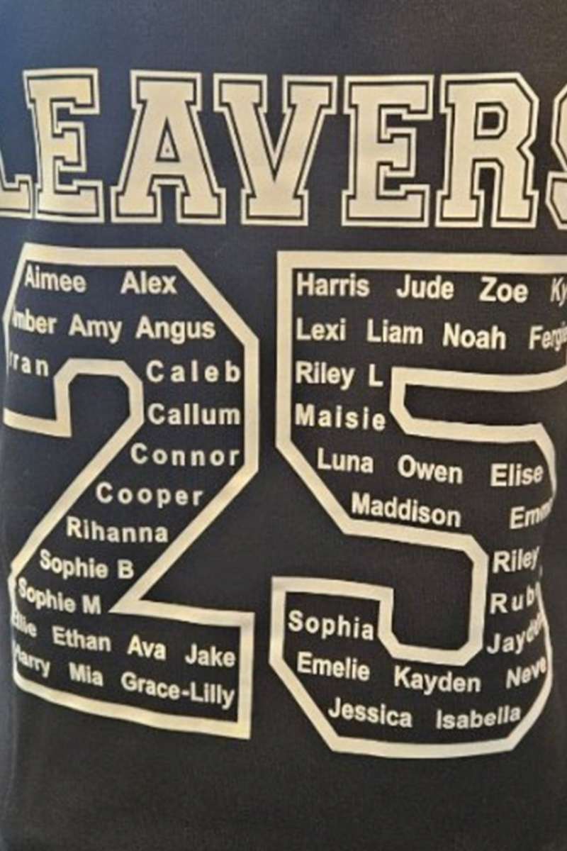 example of a poorly designed leavers hoodie